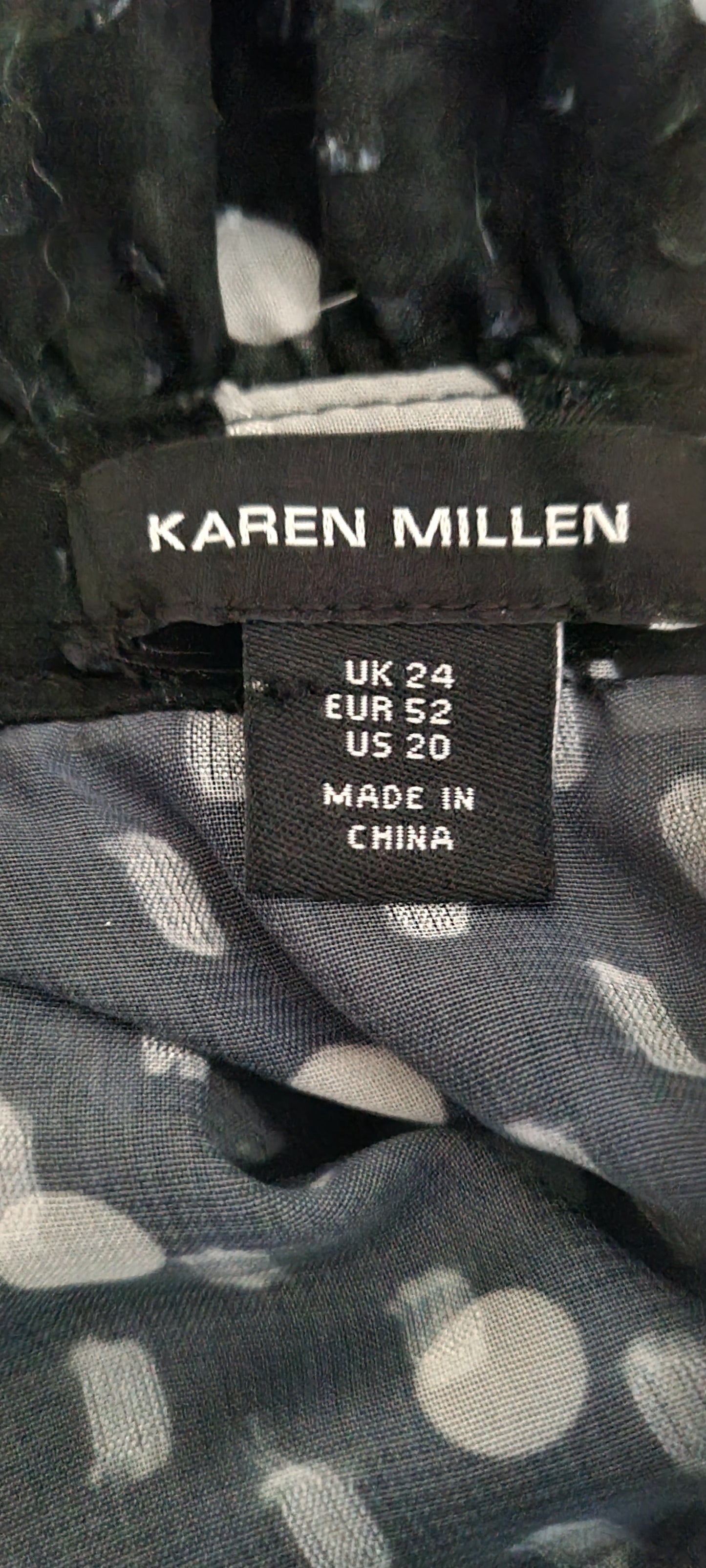 Karen Millen Black & White Polka Dot Midi Dress – Playful and Fun