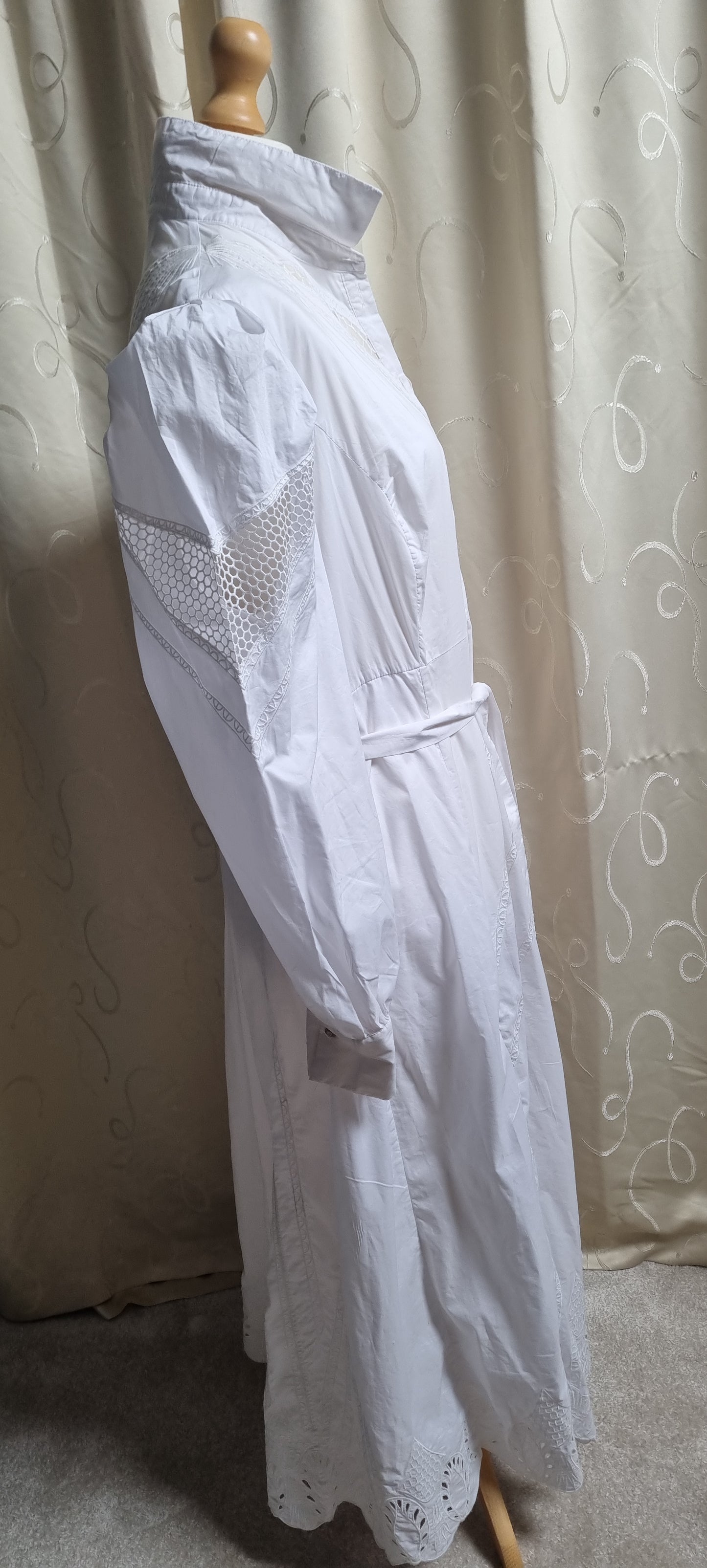 Karen Millen Cutwork Midi Shirt Dress