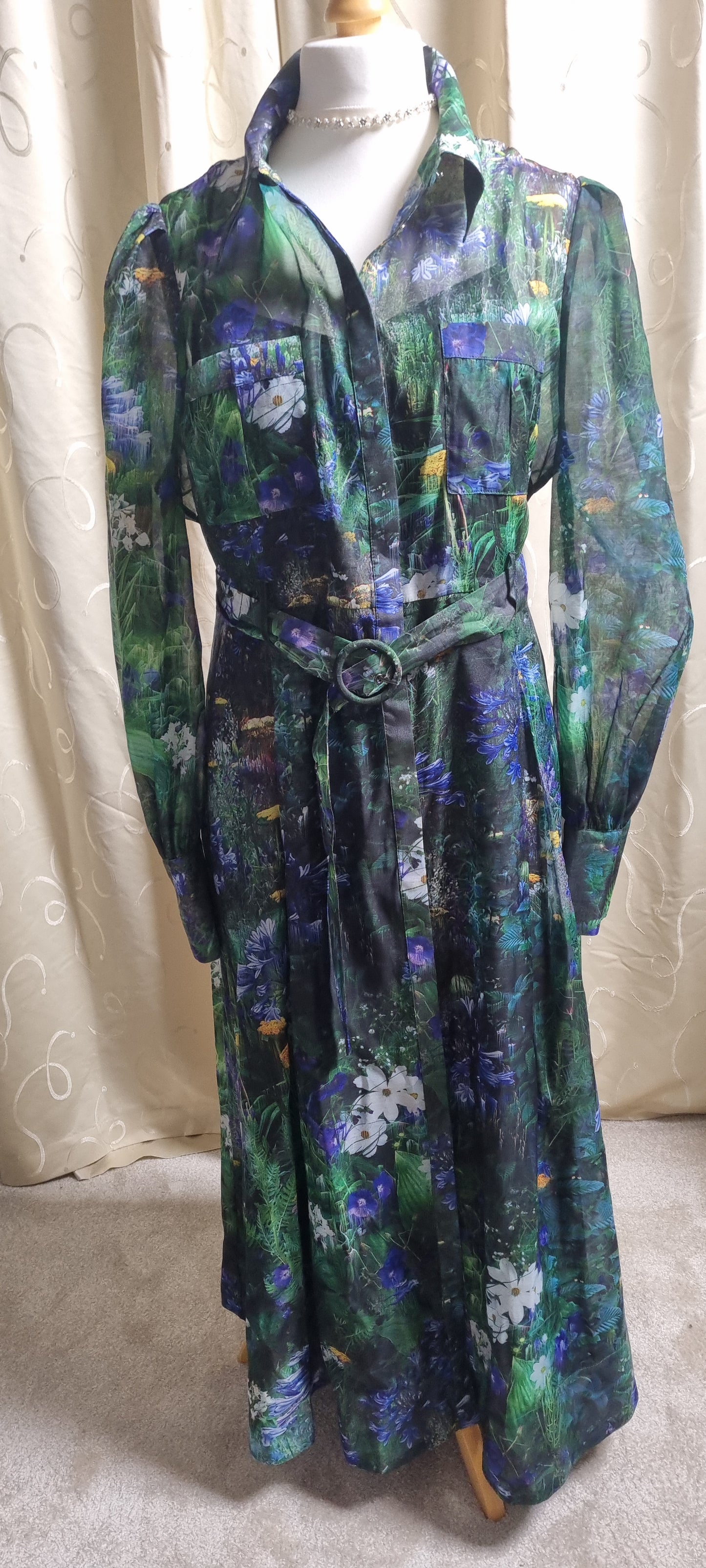 Karen Millen Scenic Floral Organdie Dress