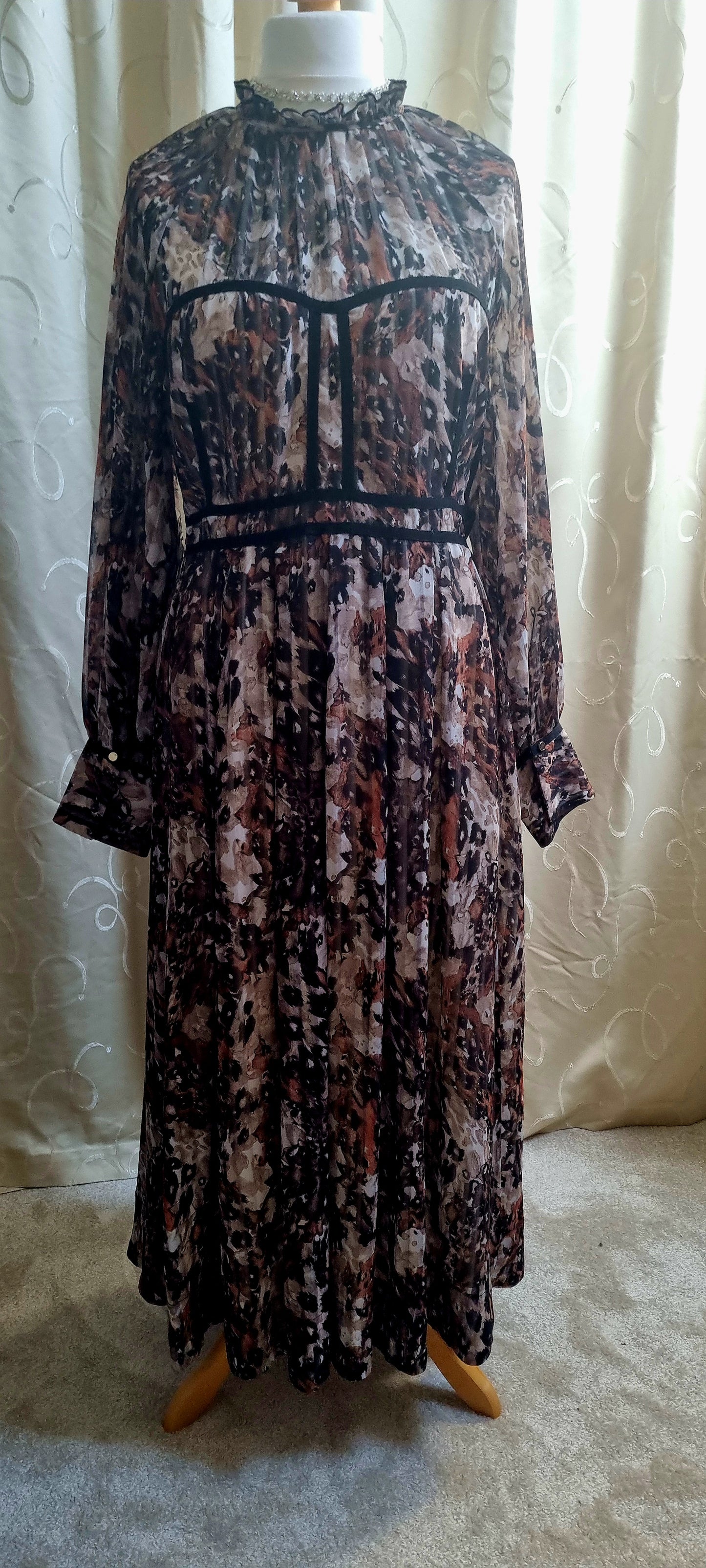 Karen Millen - Leopard Woven Tape Detail Dress