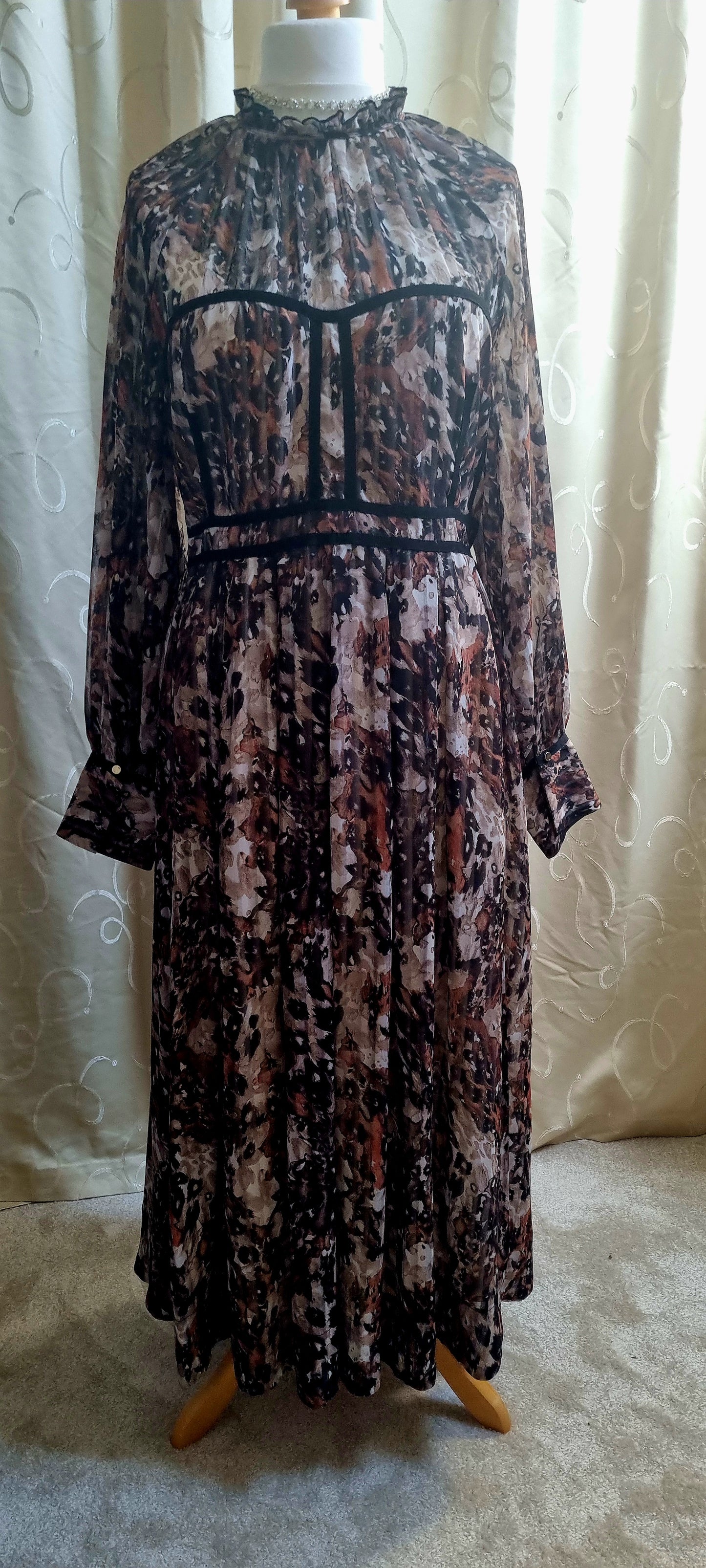 Karen Millen - Leopard Woven Tape Detail Dress