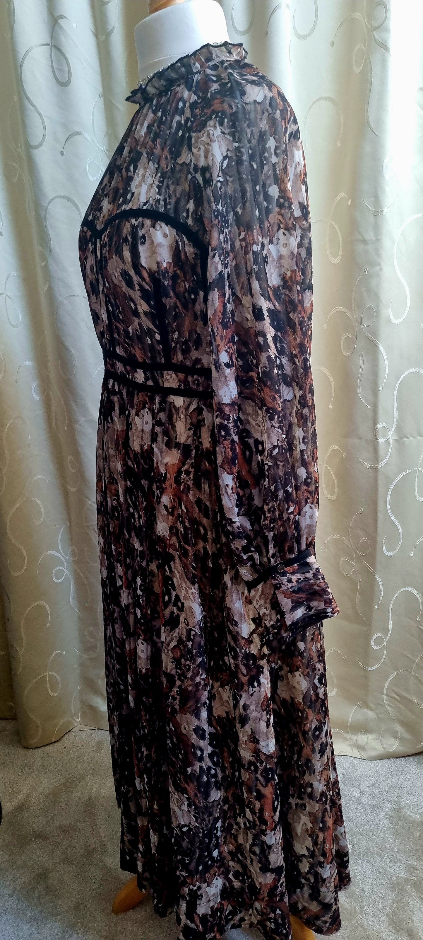 Karen Millen - Leopard Woven Tape Detail Dress