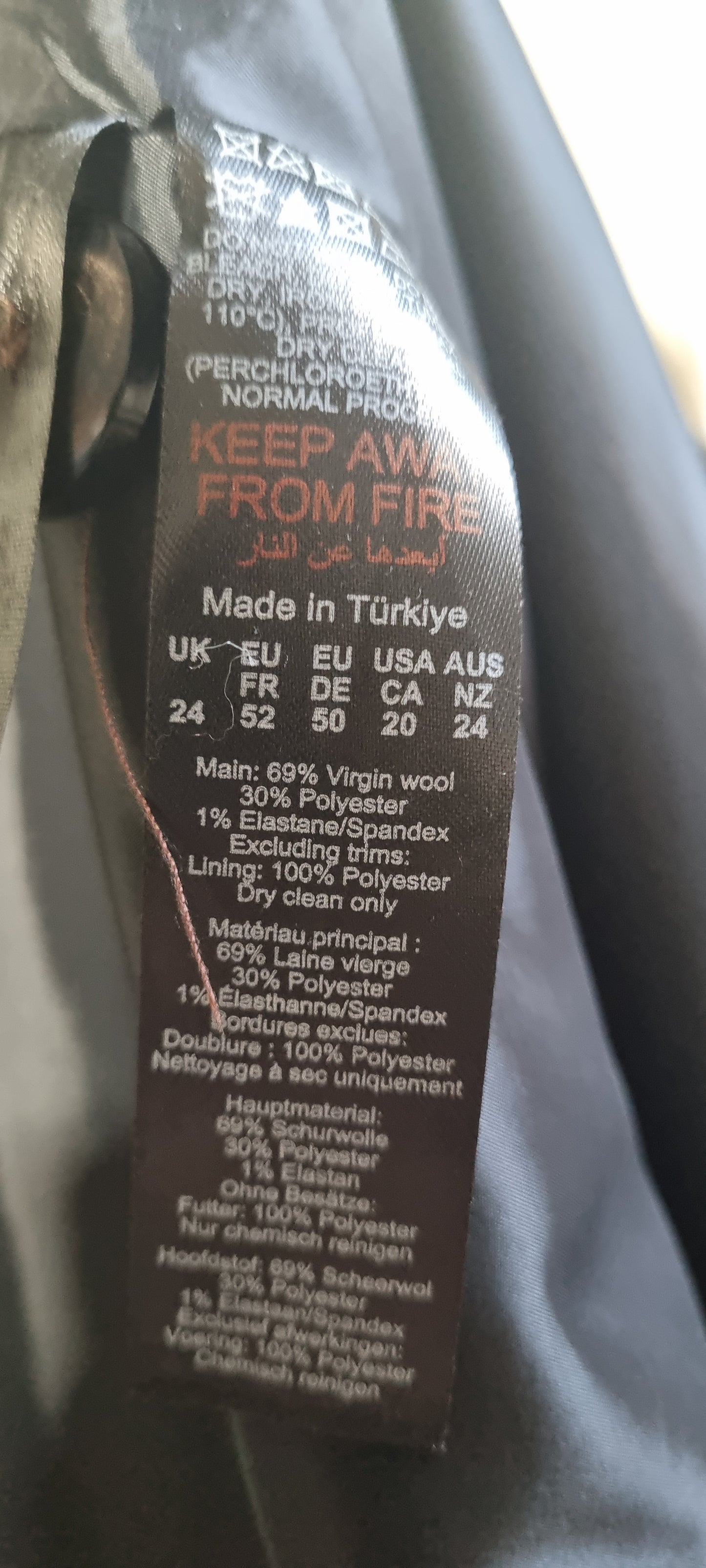 Karen Millen Tweed Waistcoat & Skirt Set – Size 24 – Excellent Condition