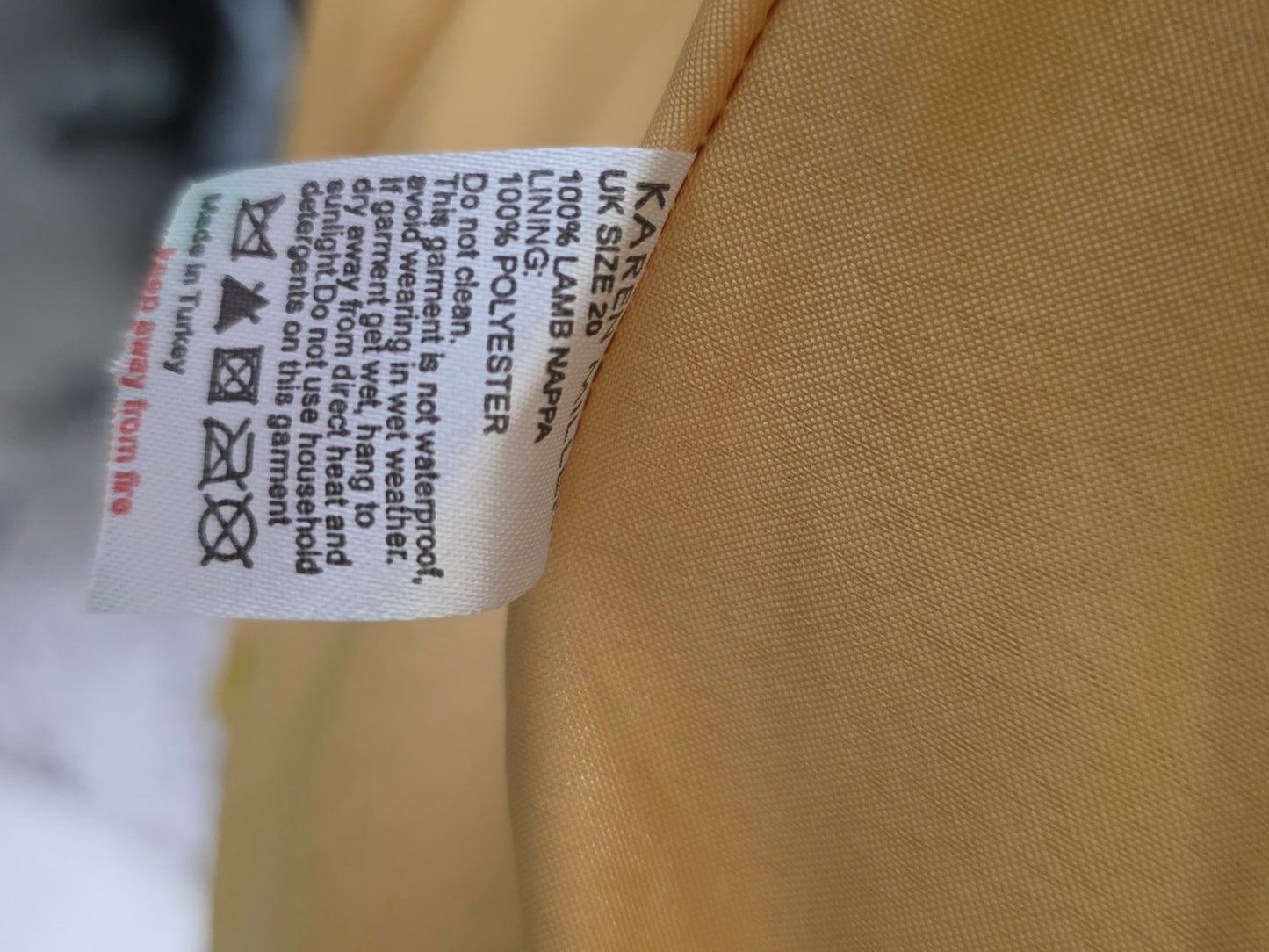 Karen Millen Real Leather Biker Jacket – Size UK 20 – Excellent Condition