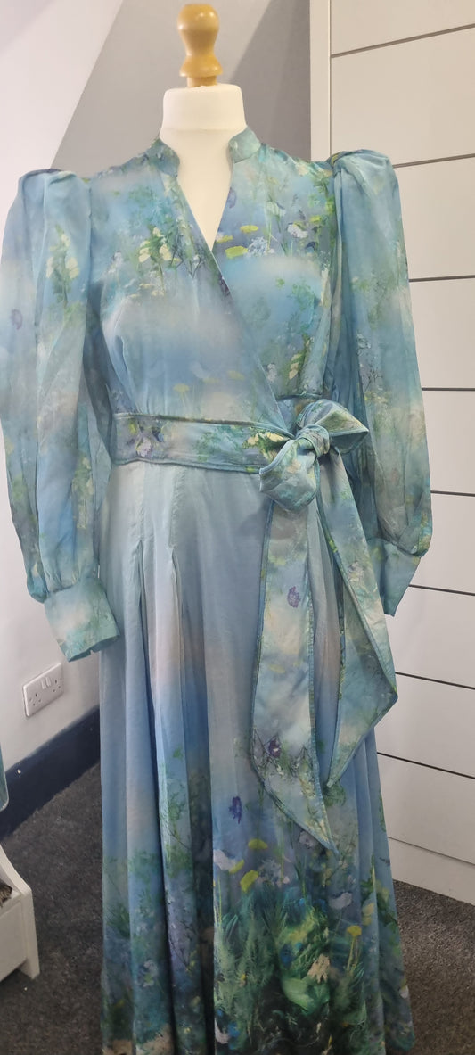 Karen Millen Silk Blend Wrap dress Size 24