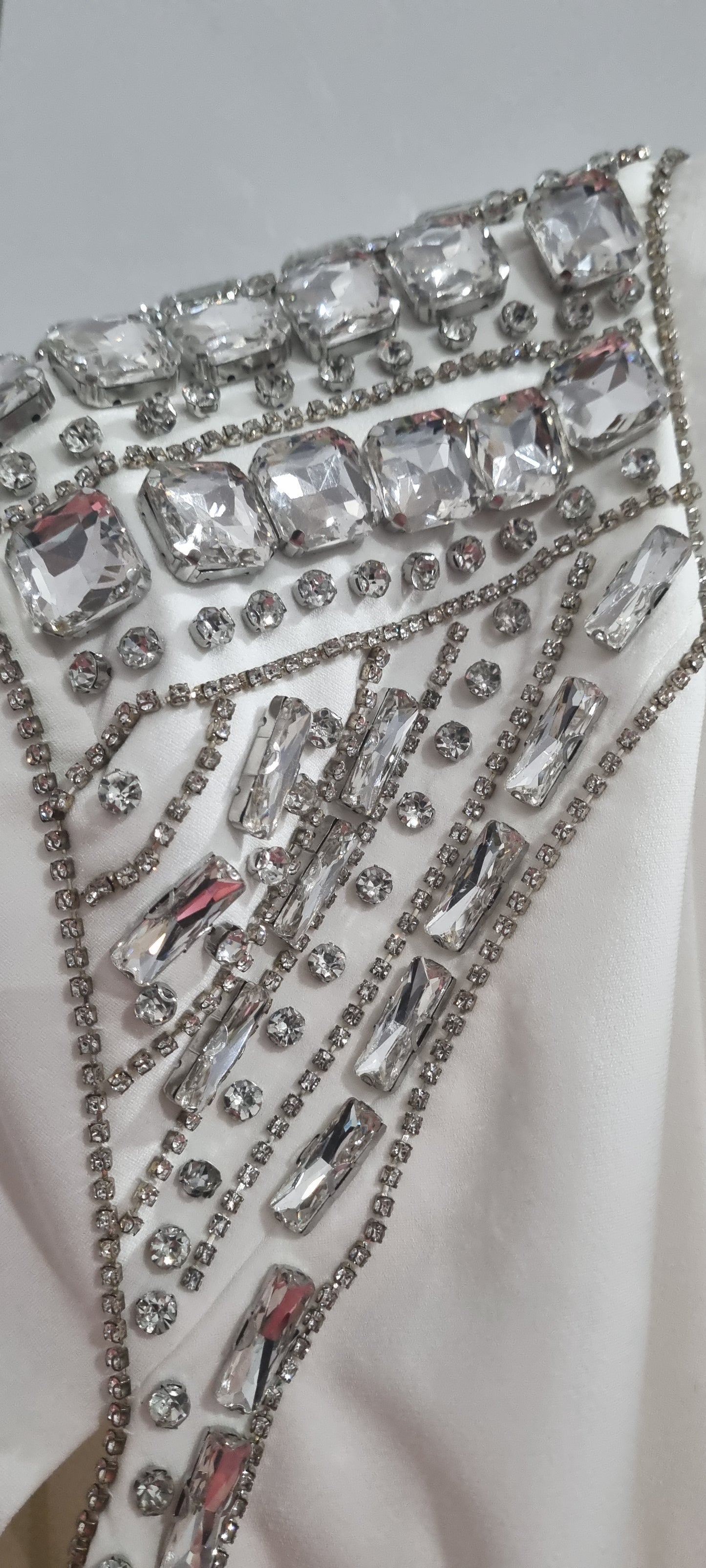 Karen Millen Plus Size 24 White Embellished Cape Maxi Dress – Formal, Prom, Wedding