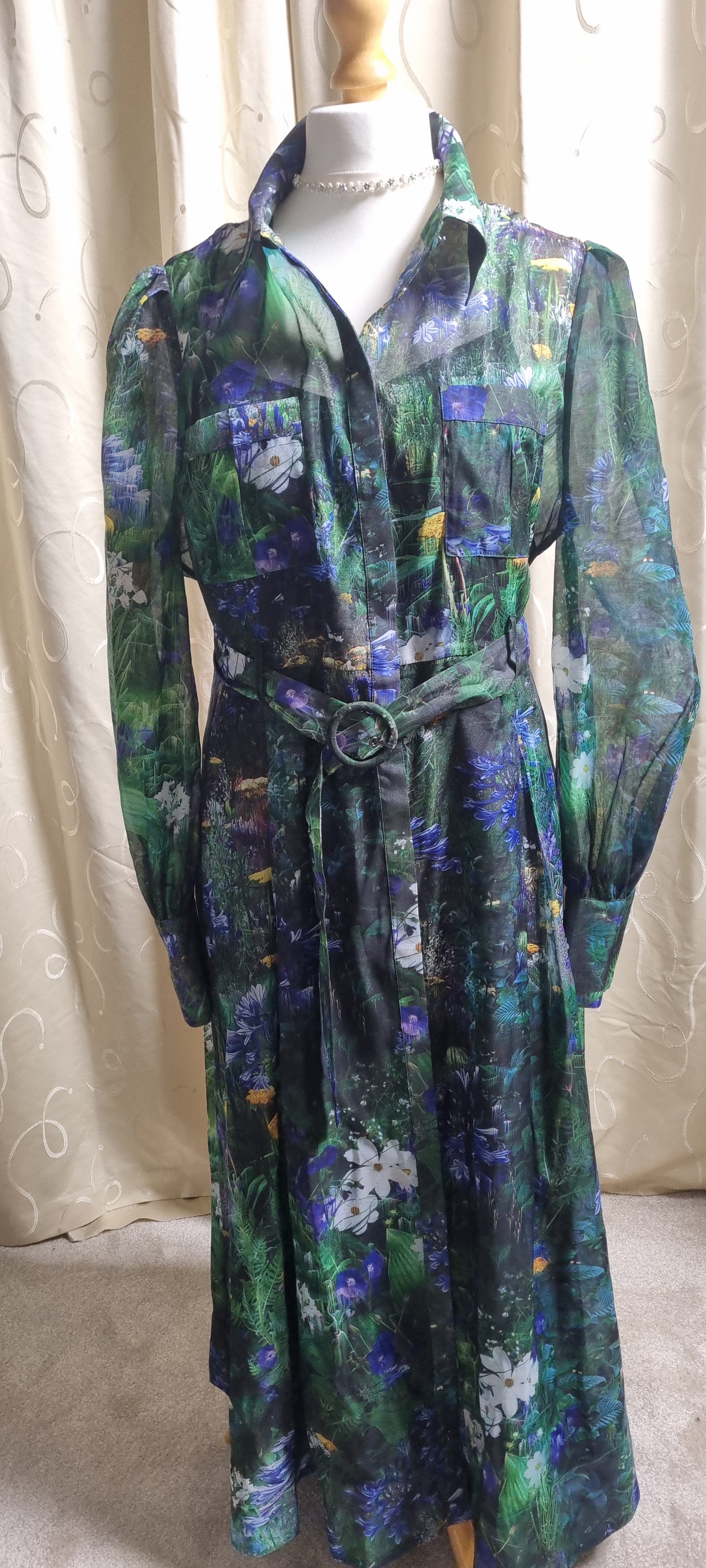 Karen Millen Scenic Floral Organdie Dress