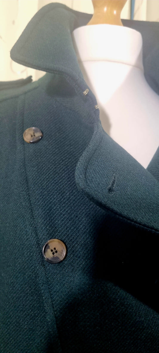 Karen Millen Size 24 Green Double-Breasted Coat