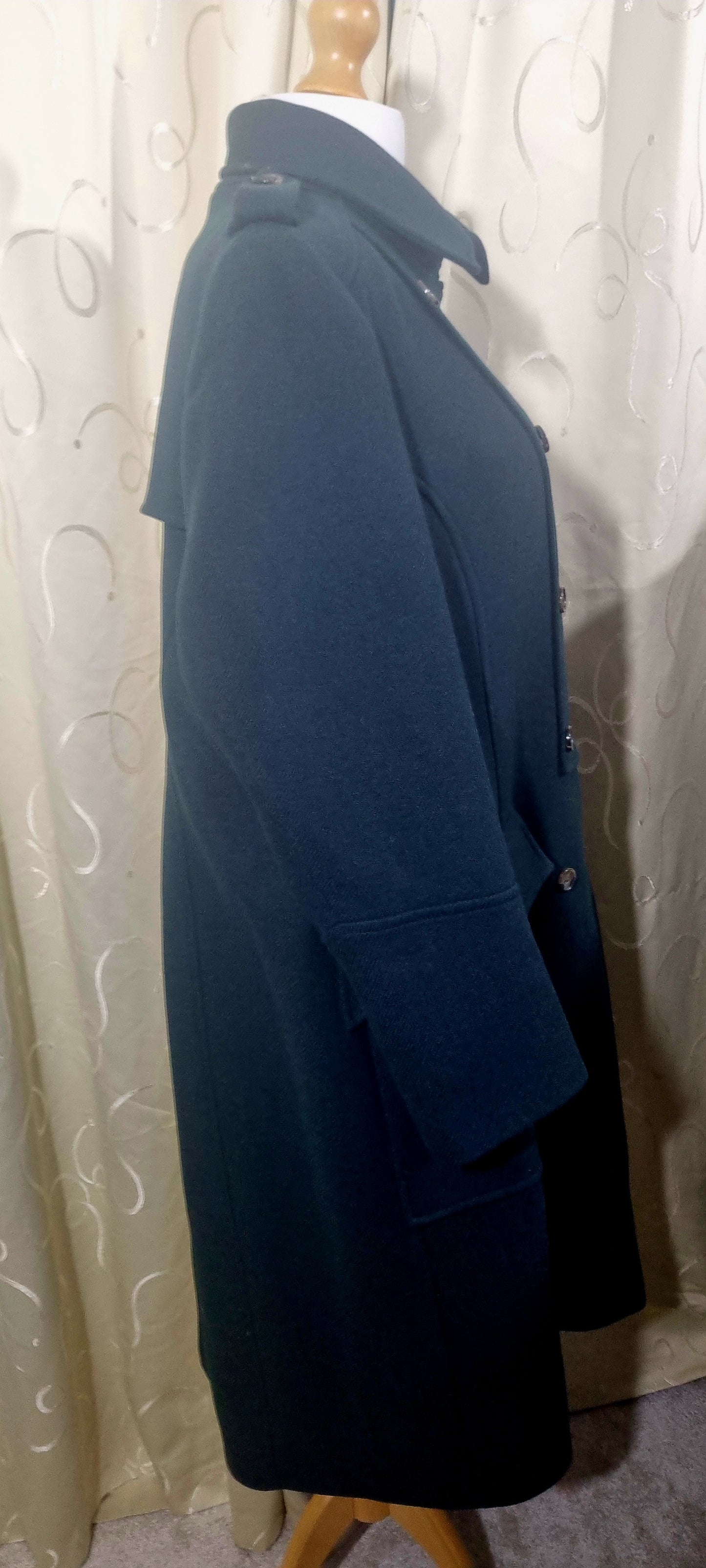 Karen Millen Size 24 Green Double-Breasted Coat