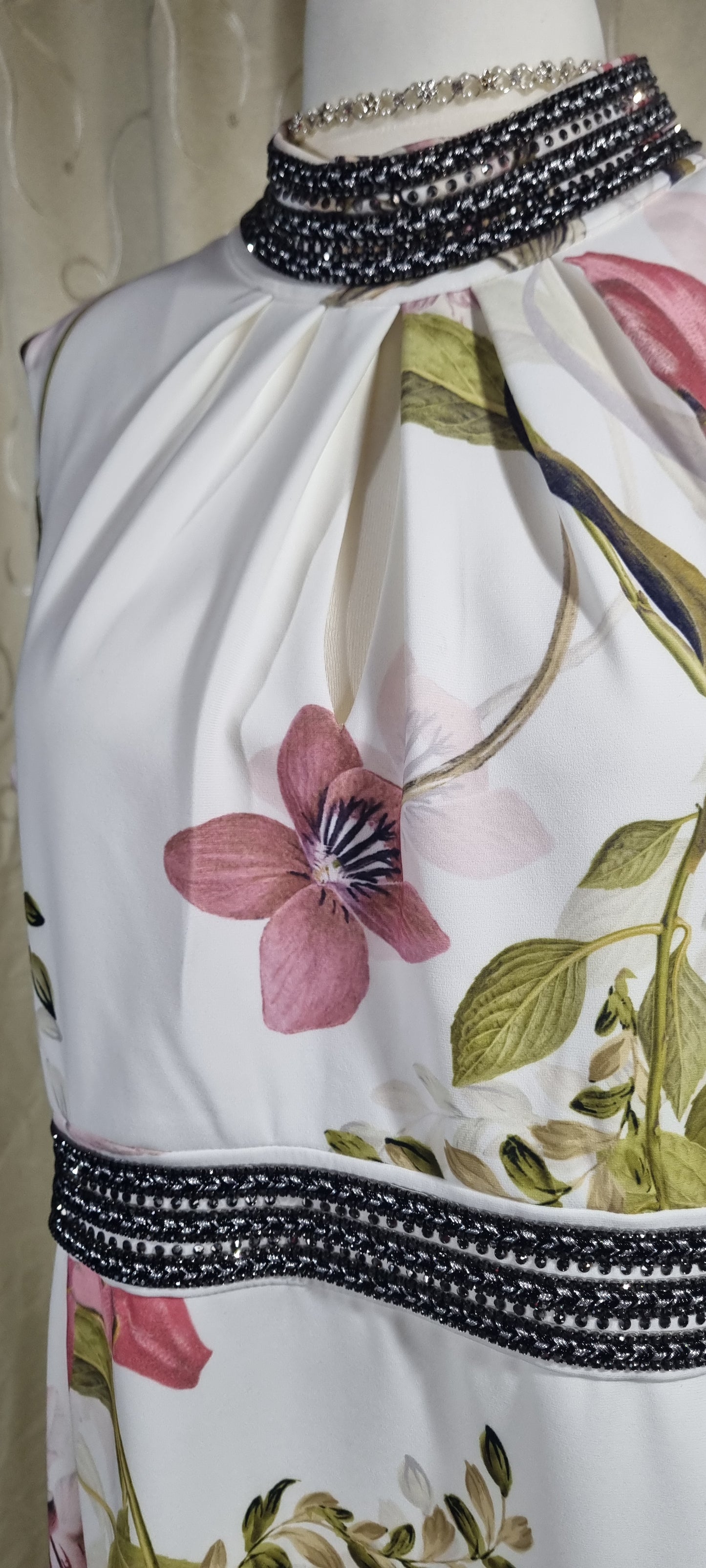 Karen Millen Floral Embellished Maxi Dress Size 24