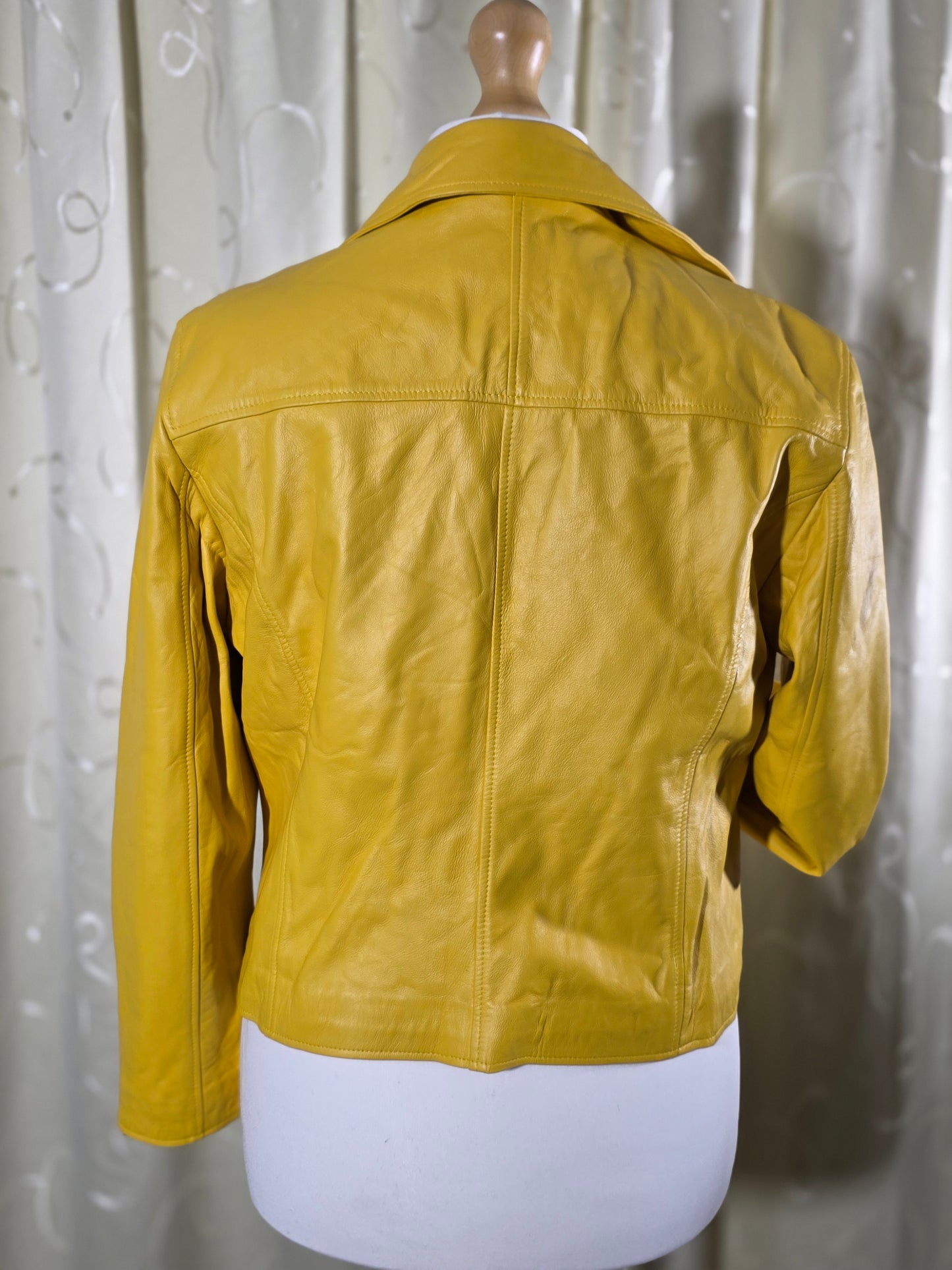Karen Millen Real Leather Biker Jacket – Size UK 20 – Excellent Condition